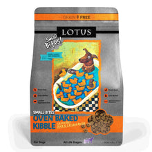 Load image into Gallery viewer, Lotus Small Bites Oven Baked Grain Free Duck Recipe Dog Kibble