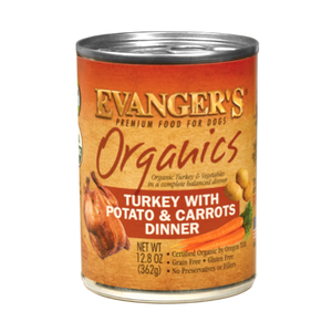 Evangers Organix Grain Free Turkey with Potato and Carrots Canned Dog Food