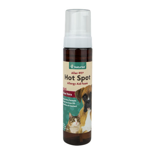 NaturVet Aller-911 Hot Spot Foam Spray for Cats and Dogs