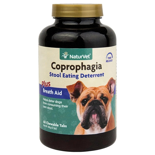 NaturVet Coprophagia Plus Breath Aid Tabs for Dogs