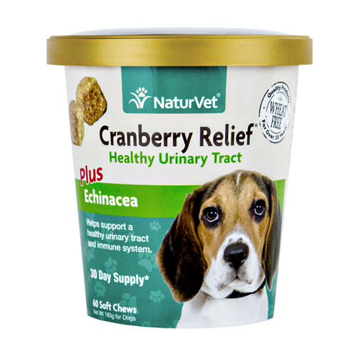 NaturVet Cranberry Relief Plus Echinacea Soft Chews for Dogs