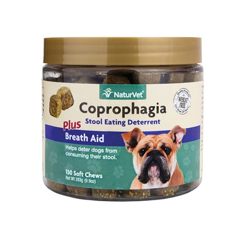 NaturVet Coprophagia Plus Breath Aid Soft Chew for Dogs