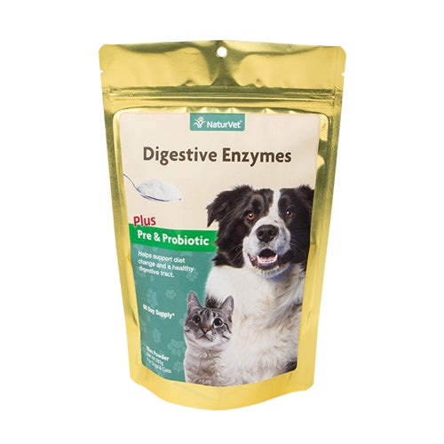 NaturVet Digestive Enzymes Powder Dogs and Cats PFX