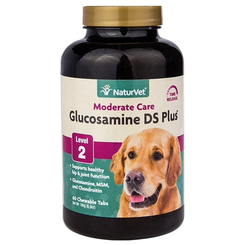 NaturVet Glucosamine DS Plus Level 2 Tabs for Dogs