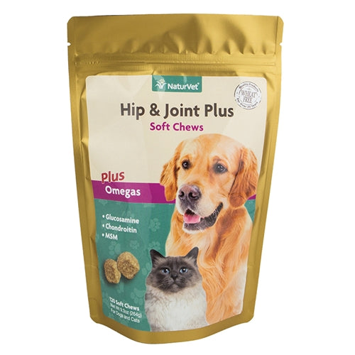 NaturVet Hip & Joint Plus Soft Chew for Cats and Dogs