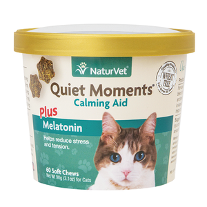 NaturVet Quiet Moments Plus Melatonin Cat Soft Chews