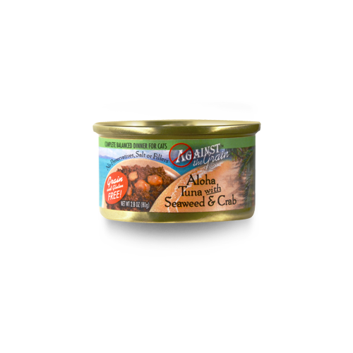 Against the Grain Aloha Tuna with Seaweed & Crab for Cats