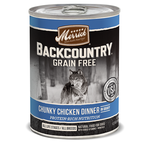 Merrick Grain Free Backcountry Chunky Chicken Canned Dog Food