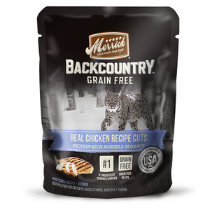 Merrick grain-free Backcountry Real Chicken Recipe Cuts Wet Cat Food