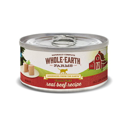 Whole Earth Farms Grain Free Beef Pate Canned Cat Food
