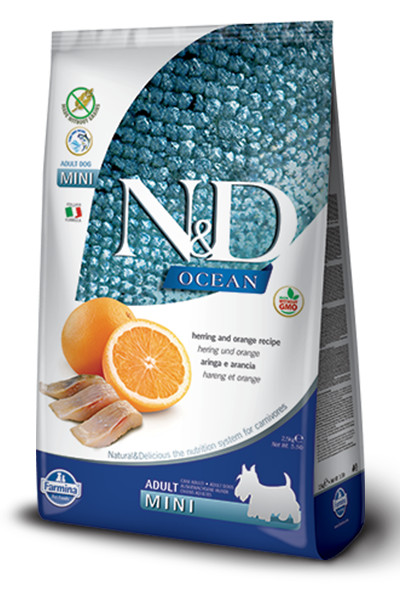 Farmina Natural & Delicious Ocean Herring & Orange Adult Mini Dog Food