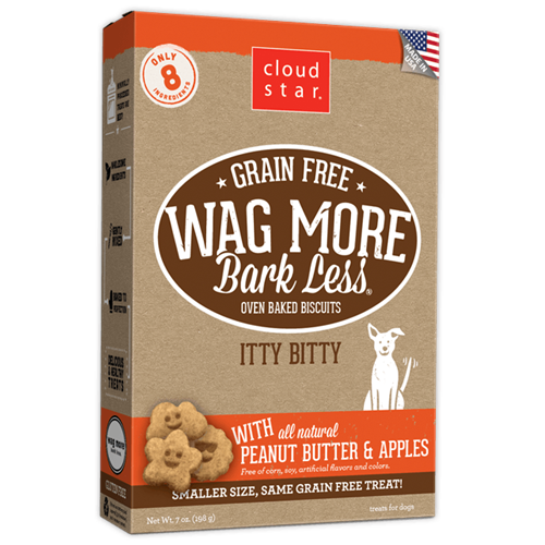 Cloud Star Grain Free Itty Bitty Peanut Butter and Apples Biscuits