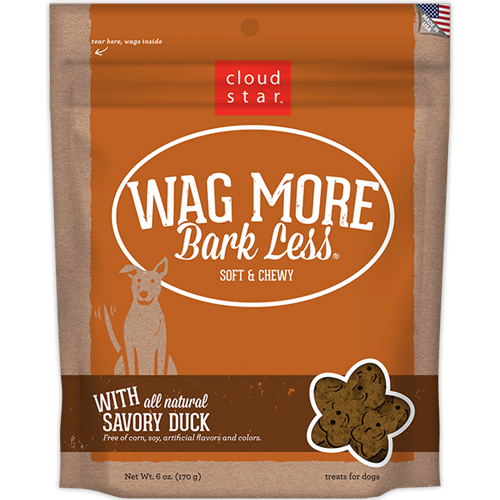 Cloud Star Wag More Bark Less Soft & Chewy Treats - Duck