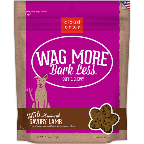 Cloud Star Wag More Bark Less Soft & Chewy Treats - Lamb