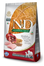 Load image into Gallery viewer, Farmina Natural &amp; Delicious Ancestral Grain Chicken &amp; Pomegranate Adult Medium &amp; Maxi Dog Food