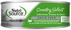 Nutrisource Grain Free Country Select Canned Cat Formula