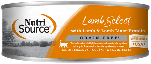 Nutrisource Grain Free Lamb Select Canned Cat Formula