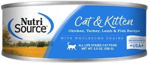 Nutrisource Chicken, Turkey, Lamb & Fish Canned Cat and Kitten Formula