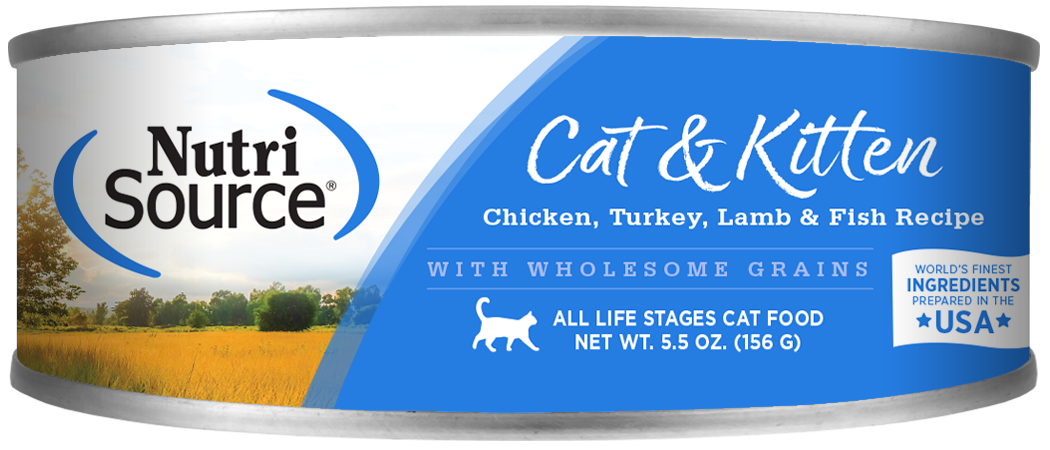 Nutrisource Chicken, Turkey, Lamb & Fish Canned Cat and Kitten Formula