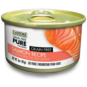 CANIDAE® GRAIN FREE PURE® Limited Ingredient Diet  GRAIN FREE WITH SALMON  SLICED WET FOOD IN BROTH