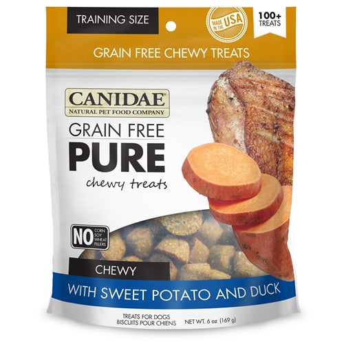 CANIDAE Grain Free pure Chewy Sweet Potato & Duck treats for Dogs
