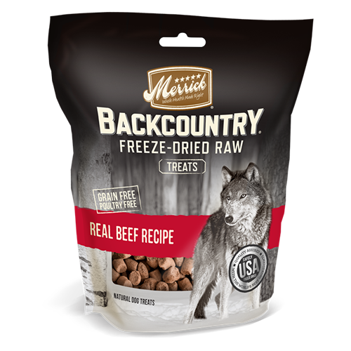Merrick Backcountry Freeze-Dried Raw Treats Real Beef Recipe