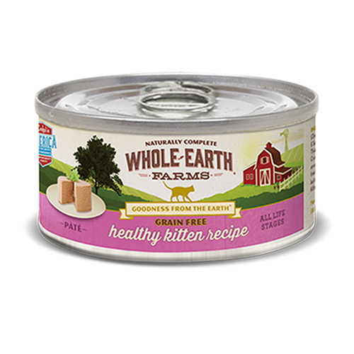 Whole Earth Farms Grain Free Healthy Kitten Recipe (Pate) Canned Cat Food