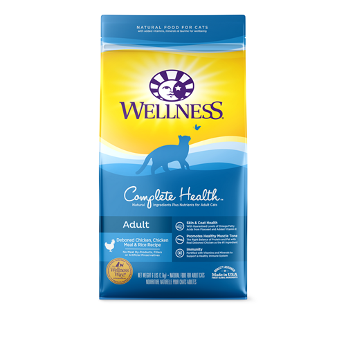 Wellness Complete Health Deboned Chicken, Chicken Meal & Rice Adult Dry Cat Food