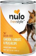 Load image into Gallery viewer, Nulo FreeStyle Grain Free Chicken, Carrots and Peas Canned Dog Food
