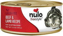 Load image into Gallery viewer, Nulo FreeStyle Grain Free Beef and Lamb Canned Cat Food