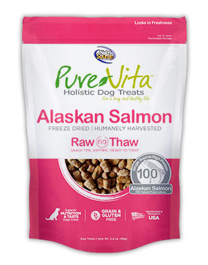 PureVita Freeze Dried Alaskan Salmon Treats for Dogs