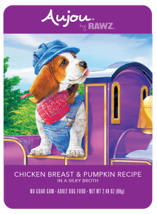 RAWZ Aujou Chicken Breast & Pumpkin Single Dog Pouch
