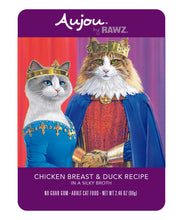 Load image into Gallery viewer, RAWZ Aujou Chicken Breast &amp; Duck Cat Food 8 / 2.46 oz