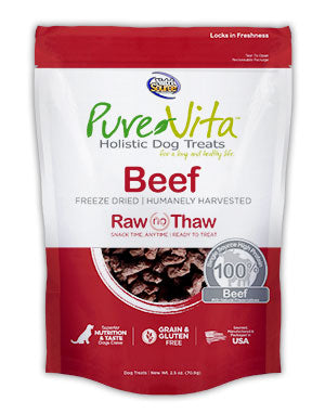 PureVita Freeze Dried Beef Dog Treats