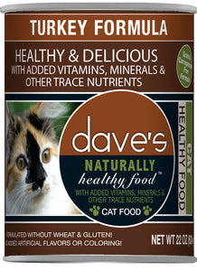 Dave’s Naturally Healthy Canned Cat Food Turkey Recipe