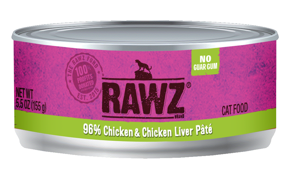 RAWZ Shredded Chicken & Chicken Live Single Can