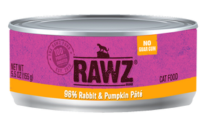 RAWZ 96% Rabbit & Pumpkin Pate Cat Food