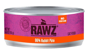 RAWZ 96% Rabbit Single Can Cat Food