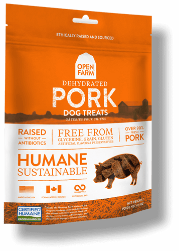OPEN FARM Grain-Free Dehydrated Pork Treats for Dogs