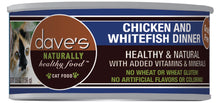 Load image into Gallery viewer, Dave&#39;s Pet Food Naturally Healthy Chicken and Whitefish Dinner Canned Cat Food