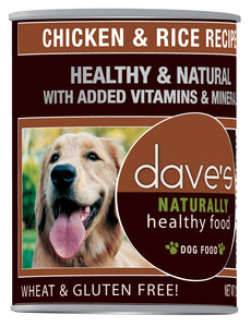 Dave's Pet Food Naturally Healthy Chicken and Rice Canned Dog Food