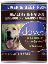 Load image into Gallery viewer, Dave&#39;s Pet Food Naturally Healthy Liver and Beef Canned Dog Food
