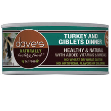 Load image into Gallery viewer, Dave’s Naturally Healthy Canned Cat Food Turkey &amp; Giblets Paté