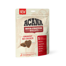 Load image into Gallery viewer, ACANA High Protein Crunchy Beef Liver Recipe Biscuits for Dogs - 9 oz. bag