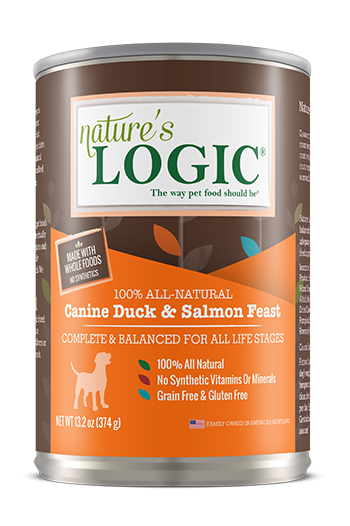 Nature's Logic Duck and Salmon Feast Canned Food for Dogs