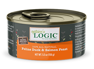 Nature's Logic Duck and Salmon Feast Canned Food for Cats