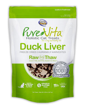 PureVita Freeze Dried Duck Liver Cat Treats