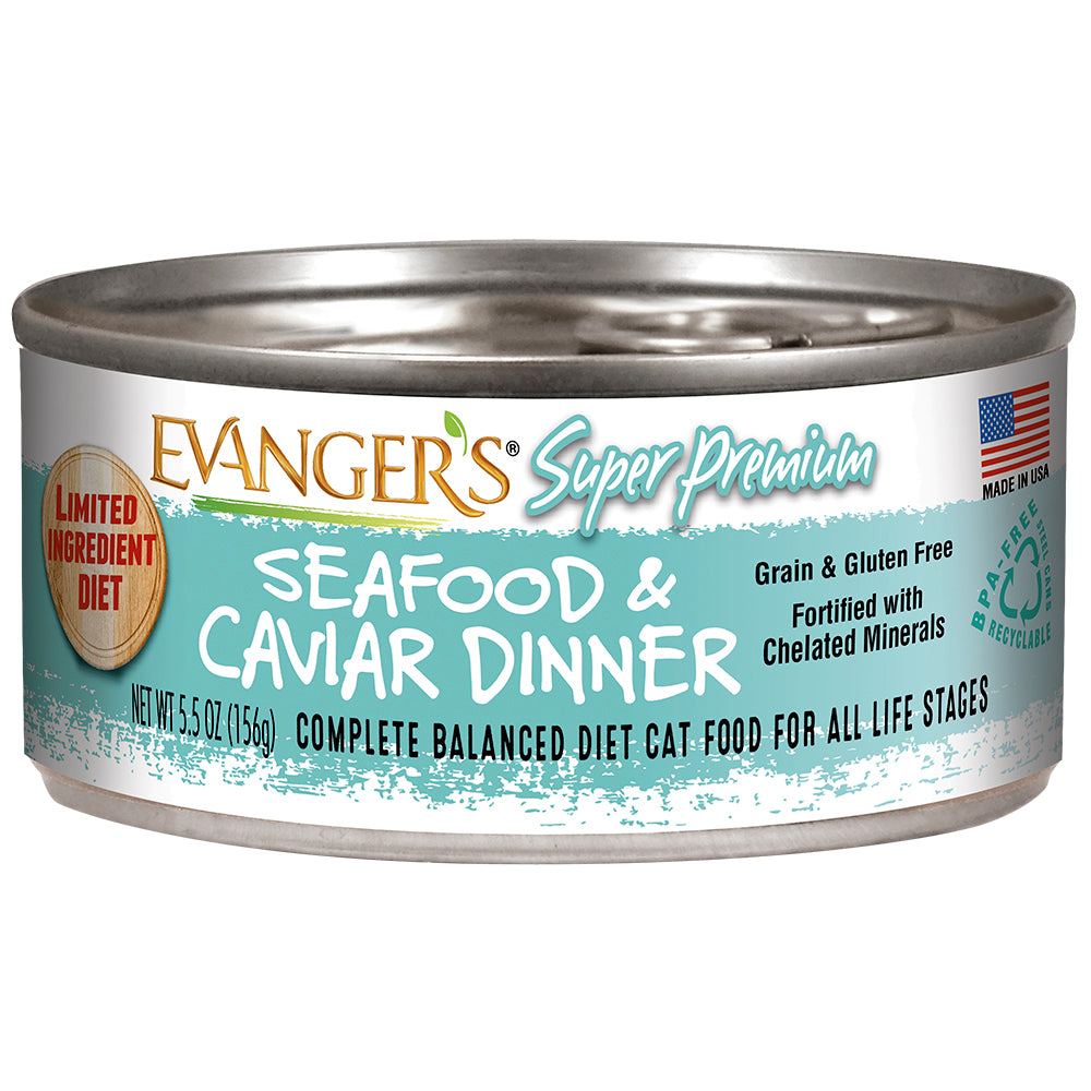 Evangers Super Premium Gold Seafood & Caviar Canned Cat Food