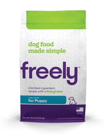FREE Freely Whole Grain Turkey Recipe for Puppies