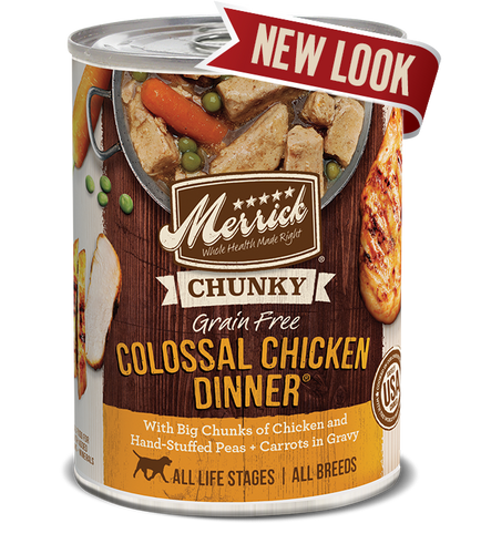 Merrick Chunky Colossal Chicken Can Dog Food